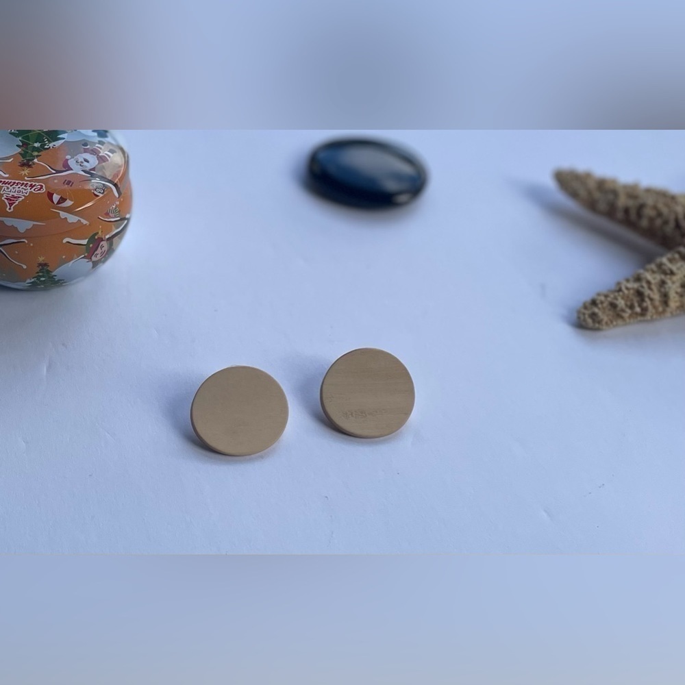 Irregular Wooden Stud Earrings